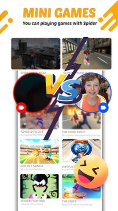 Spider video call & Play Games - Screenshot 4