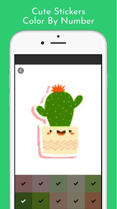 Cute Stickers Color By Number - Screenshot 4