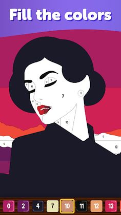 Adult Coloring Book: By Number - Screenshot 1