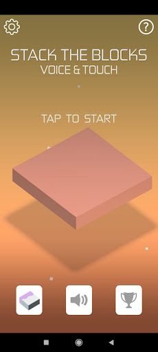 Stack the Blocks Voice & Touch - Screenshot 1