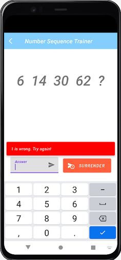 Number Sequence Trainer - Screenshot 4