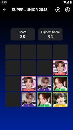SUPER JUNIOR 2048 Game - Screenshot 3