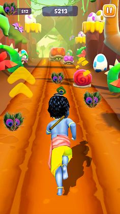 Krishna: Subway Little Boy Run - Screenshot 2