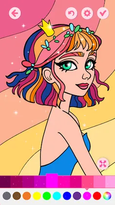 Girls Princess Coloring Book - Screenshot 3