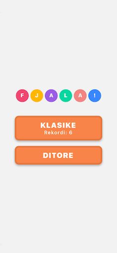 Fjala - Lojë me fjalë - Screenshot 1