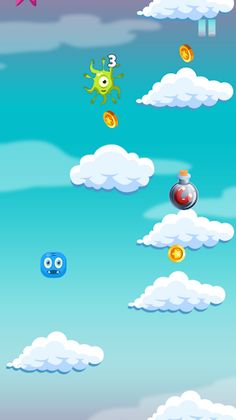 Cloudy Hopping - Screenshot 2