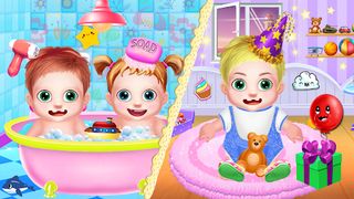 Twins Baby Birthday Cake Party - Screenshot 2