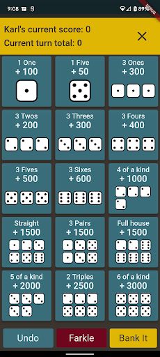 Farkle Scoreboard - Screenshot 2