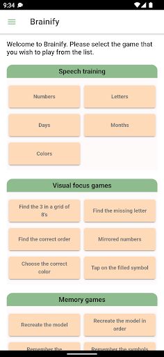 Brainify - Brain training game - Screenshot 1