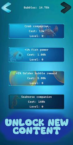 Idle Bubble Clicker: Sea - Screenshot 4