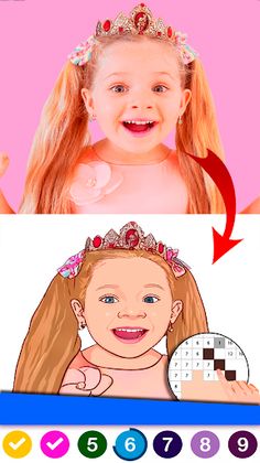 Diana and Roma Games Coloring - Screenshot 3