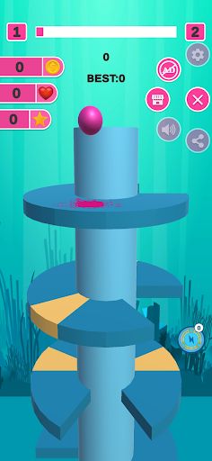 Jump and slide ball - Screenshot 2