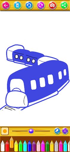 Train Speeds Coloring Books - Screenshot 3