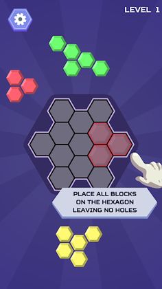 Hex Blocks Puzzle - Screenshot 1