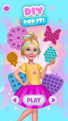 Slime GIrl Pop it - Screenshot 2