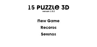 15 Puzzle 3D - пятнашки 3D - Screenshot 2