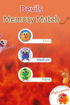 Devils Memory Match - Screenshot 1