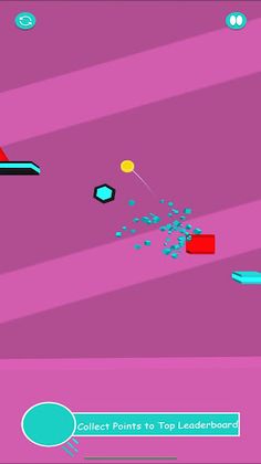 Cyan Ball Bounce - Screenshot 3