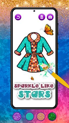 Dress Coloring Pages: Art Game - Screenshot 1