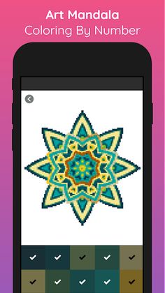 Art Mandala Pixel By Number - Screenshot 2