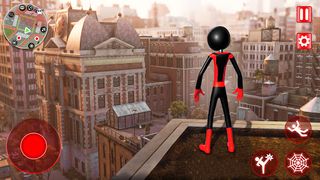 Spider Stickman Rope Hero Game - Screenshot 1