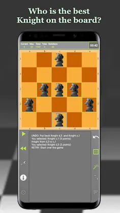 Knights fight - chess puzzles - Screenshot 1