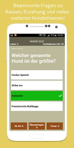 Hunde Quiz mit Wuff - Screenshot 2