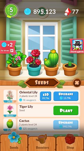 FlowerBox: Idle flower garden - Screenshot 2