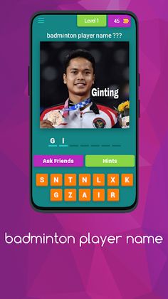 badminton player name - Screenshot 1