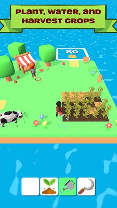 Stickman Farmer Island Game - Screenshot 1