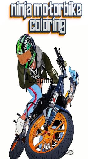 ninja motorbike coloring - Screenshot 3
