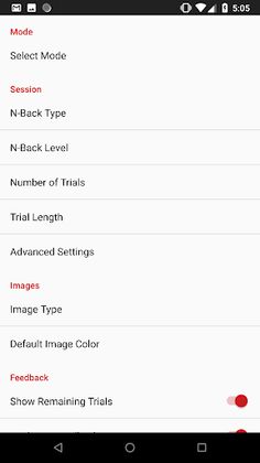 N-Back Experiment - Screenshot 2