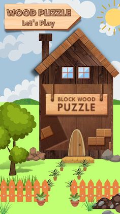 Wood Puzzel - Screenshot 1