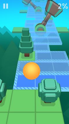 Scrolling Ball in Sky: casual rolling game - Screenshot 2