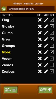 Ultimate Initiative Tracker - Screenshot 3