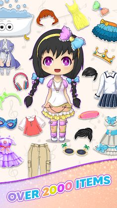 Chibi Doll Dress up Girl Games - Screenshot 2