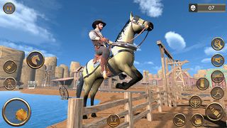 Cowboy Horse Riding Horse Race - Screenshot 1