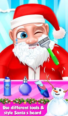 Christmas Santa Beard Shave - Screenshot 2