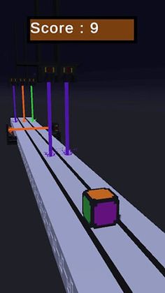 Color Dice dodging lasers - Screenshot 1