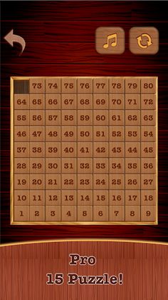 Wooden 15 Puzzle ! Number Slid - Screenshot 4