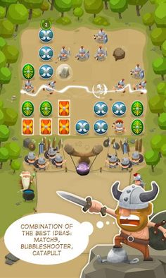 GALLIA Rise of Clans - Match 3 - Screenshot 2