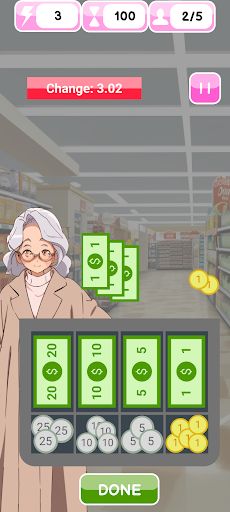 Cashier Counting Money Game - Screenshot 3