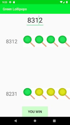 Green Lollipops - Guess Number - Screenshot 4