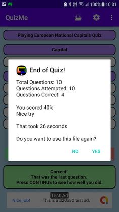 QuizMe - Screenshot 2