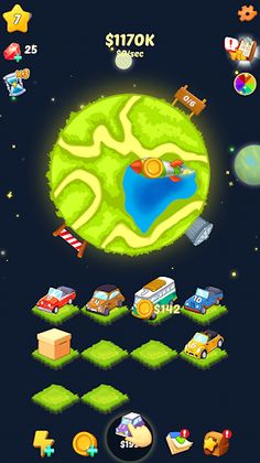 Merge Car: World Tycoon - Screenshot 1