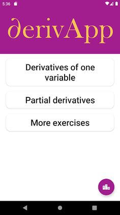 DerivApp: Derivative exercises - Screenshot 4