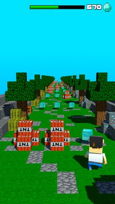 Cube Craft Race 3D - Screenshot 1