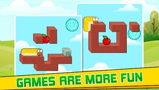 Worm eat apple puzzle worm - Screenshot 2