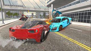 Mega Racing Car Crash Stunt - Screenshot 1