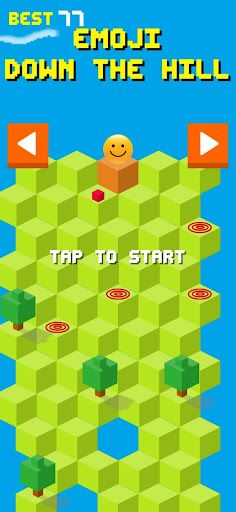 Emoji Down The Hill - Screenshot 1